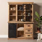 Buffetkast Mangohout Milan 160 X, Huis en Inrichting, Kasten | Buffetkasten, Verzenden, Nieuw, Overige houtsoorten, Industriële meubels