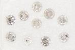 Zonder Minimumprijs - 10 pcs Diamant  (Natuurlijk)  - 1.05, Handtassen en Accessoires, Edelstenen, Nieuw