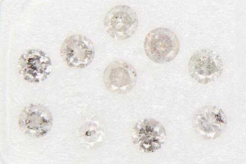 Zonder Minimumprijs - 10 pcs Diamant  (Natuurlijk)  - 1.05, Handtassen en Accessoires, Edelstenen