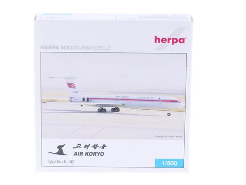 Schaal 1:500 Herpa 513142 Air Koryo Ilyushin IL-62 Reg. P..., Hobby en Vrije tijd, Modelbouw | Vliegtuigen en Helikopters, Gebruikt