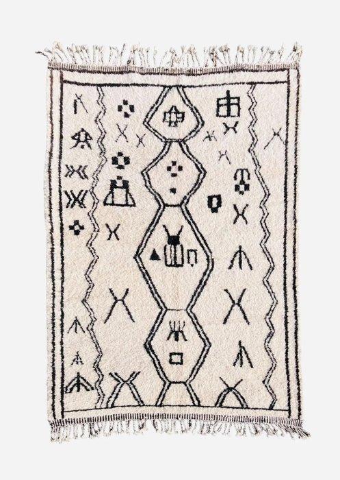 Marokkaans Beni Ourain wolkleed - Vloerkleed - 300 cm - 200, Huis en Inrichting, Stoffering | Tapijten en Vloerkleden