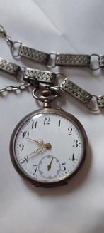 pocket GALONE - silver z lancuszkiem - pocket watch - No, Nieuw