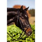 Trenshoofdstel standaard - leder voor warmbloed, zwart -, Nieuw