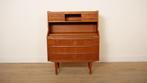 Vintage secretaire | Teak | 88 cm, Huis en Inrichting, Ophalen of Verzenden, Nieuw