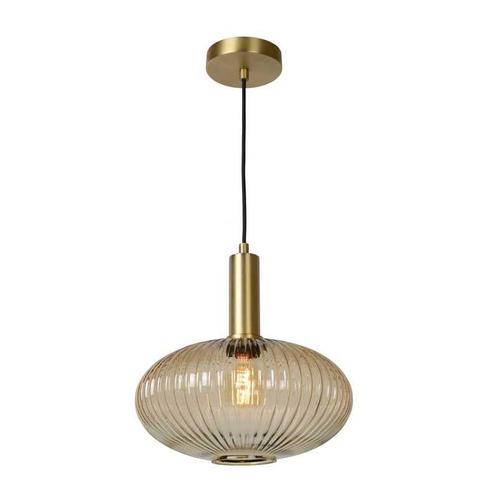 Hanglamp Lucide MALOTO -  - Ø 30 cm - 1xE27 - Amber, Huis en Inrichting, Lampen | Hanglampen, Nieuw, Verzenden