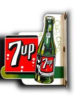 7Up - Emaille plaat - Dubbelzijdig - Emaille