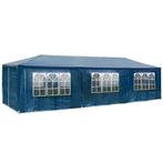 Tuinpaviljoen Elasa 9x3m met 8 zijdelen - blauw