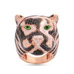 Zonder Minimumprijs - Tiger Themed Enameled Ring - Ring