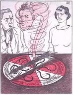 Dirk Gerrit Draayer als nieuwe directeur op spotprent, Verzenden