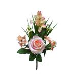 Kunstbloemen roos camelia boeket, Ophalen, Nieuw, Buiten