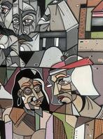 Aket Kubic (1989) - Souvenirs de Sarlat, Antiek en Kunst, Kunst | Schilderijen | Modern