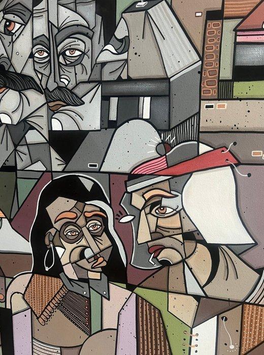 Aket Kubic (1989) - Souvenirs de Sarlat, Antiek en Kunst, Kunst | Schilderijen | Modern