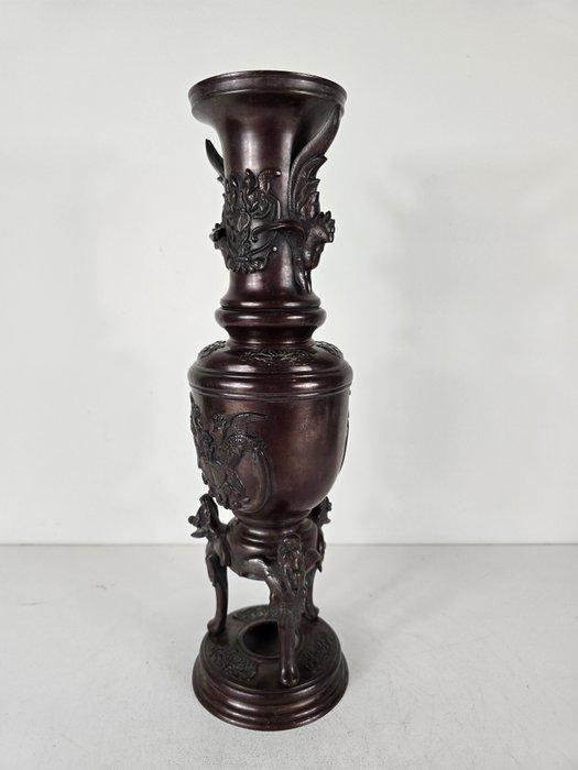 Vaas - Brons - Japan - Meiji periode (1868-1912) (Zonder, Antiek en Kunst, Antiek | Overige Antiek