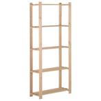 vidaXL Opbergrek 5-laags 80x28,5x170 cm massief grenenhout, Verzenden, Nieuw