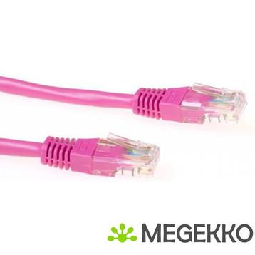 ACT Roze 15 meter U/UTP CAT6 patchkabel met RJ45 connectoren, Verzenden
