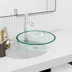 vidaXL Wasbak 35x12 cm gehard glas transparant, Doe-het-zelf en Bouw, Verzenden, Nieuw