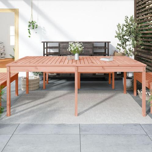 vidaXL Table de jardin 203,5x100x76 cm bois massif de, Jardin & Terrasse, Ensembles de jardin, Neuf, Envoi