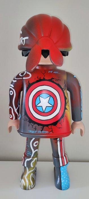 ② Patrick Bailloeuil - Playmobil Marvel Captain America — Art, Peinture