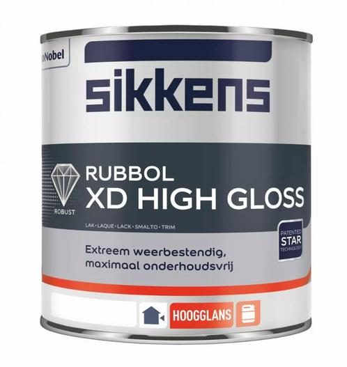 Sikkens Rubbol XD High Gloss RAL 7021 | Zwartgrijs 1L, Doe-het-zelf en Bouw, Verf, Beits en Lak, Nieuw, Verzenden