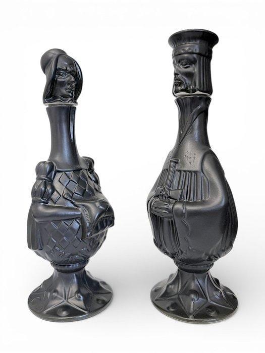 Mancioli - Bouteille - Grès - sculpture, Antiquités & Art, Antiquités | Verre & Cristal