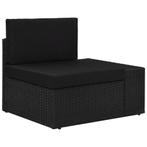 vidaXL Hoekbank met linkerarmleuning sectioneel poly rattan, Verzenden, Nieuw