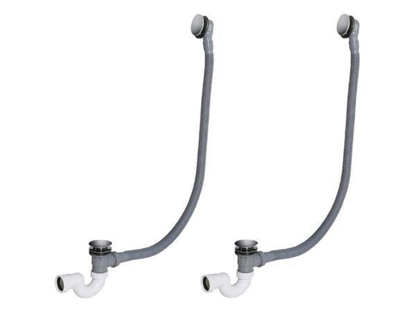 Veiling - 2x Beaux verlengde badwaste 90cm Lilas geborsteld, Doe-het-zelf en Bouw, Sanitair