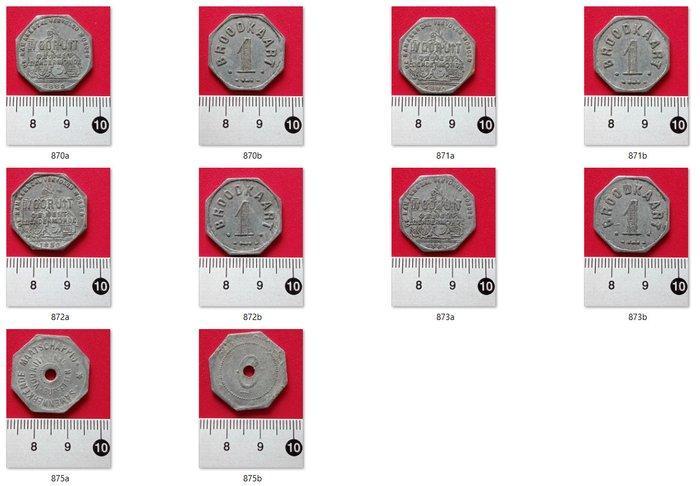 België. Lot 11 Belgian tokens (#Belgpen) (Zonder, Postzegels en Munten, Munten | Nederland