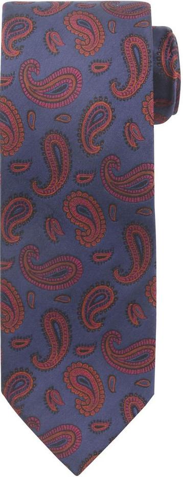 Suitable Stropdas Zijde Paisley Navy maat  Heren beschikbaar voor biedingen