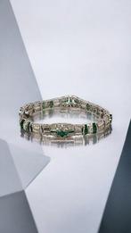 Armband Witgoud, Art Deco 18k goud en 6,2 karaat diamanten