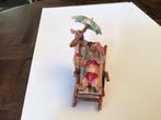 Sculpture, Vive la plage - 8 cm - Bronze peint à froid, Antiek en Kunst