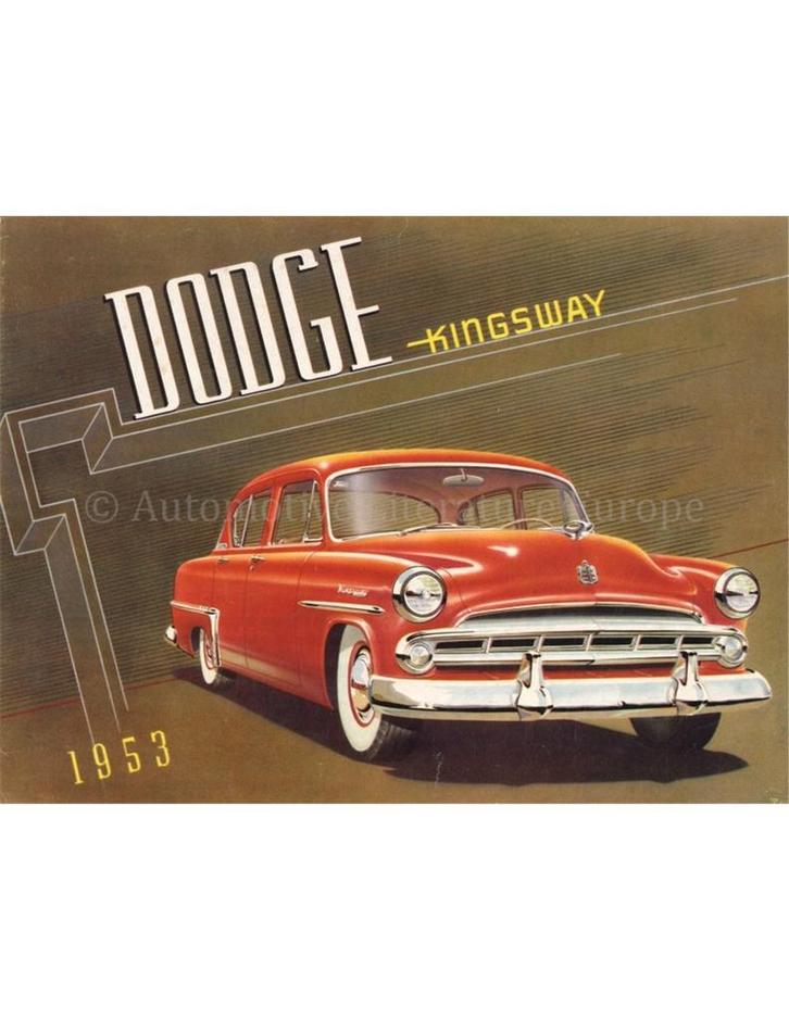 1953 DODGE KINGSWAY BROCHURE ENGELS (USA), Boeken, Auto's | Folders en Tijdschriften