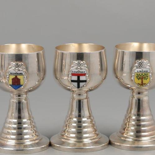 Schnaps Roemers - Drinkservies (6) - .800 zilver, Antiek en Kunst, Antiek | Zilver en Goud