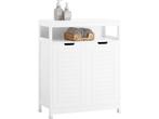 SoBuy BZR121-W Badkamerkast - Witte Lage Kast met 2 Deuren, Huis en Inrichting, Woonaccessoires | Overige, Verzenden, Nieuw