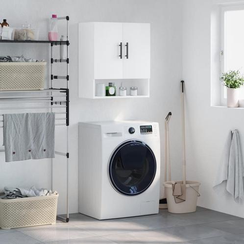 vidaXL Wandkast 60x31x70 cm bewerkt hout wit, Huis en Inrichting, Kasten | Overige, Nieuw, Verzenden