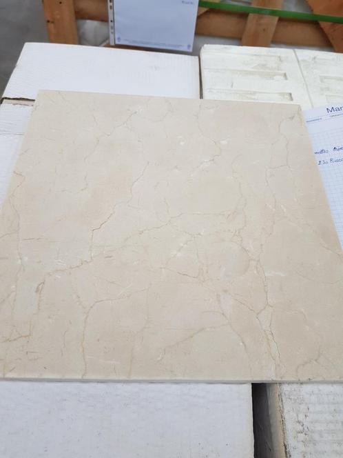 Dalles marbre Marfil 30,5x30,5x1 21 m² liquidation stock, Doe-het-zelf en Bouw, Tegels, Ophalen