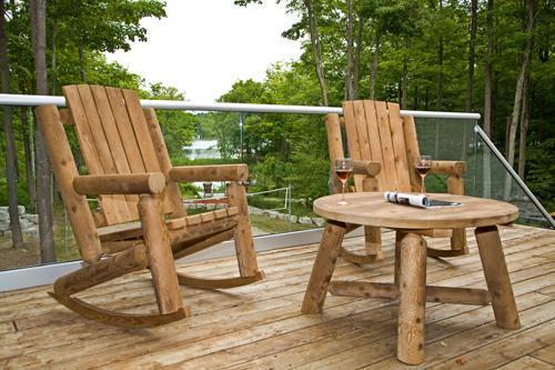 Adirondack White Cedar Tuinmeubelen, Tuin en Terras, Tuinstoelen, Nieuw, Hout, Ophalen of Verzenden