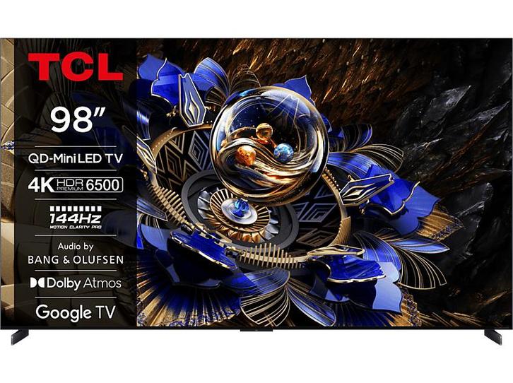 Tcl -   Qd-miniled Google Tv 98 (2025) - Zwart, Audio, Tv en Foto, Televisies, 100 cm of meer, 100 cm of meer, Nieuw, Overige merken