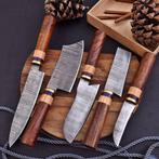 Couteau de cuisine - Chefs knife - Bois, Laiton, Acier plié