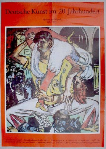 2 x Max Beckmann - Apachentanz 1938 + Men with Hat - Années