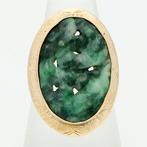 Bague - 14 carats Or jaune Jade, Nieuw