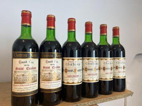 1975 x 2 Château Naude & 1975 x 4 Château La Croix Fourney -, Verzamelen, Wijnen