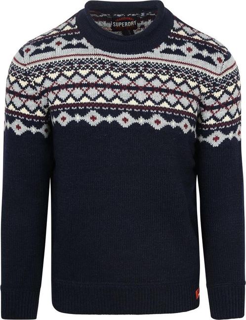 Superdry Fairisle Trui Navy maat Maat 52/54 (L) Heren, Vêtements | Hommes, Pulls & Vestes, Envoi