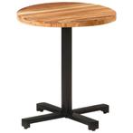 Acaciahouten Tafel Ã70 | Tweede Kansje | Uniek Stuk, Tuin en Terras, Tuintafels, Verzenden, Nieuw, Rond, Hout