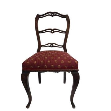 Chaise (4) - Bois, Coton - Chaises de salle à manger