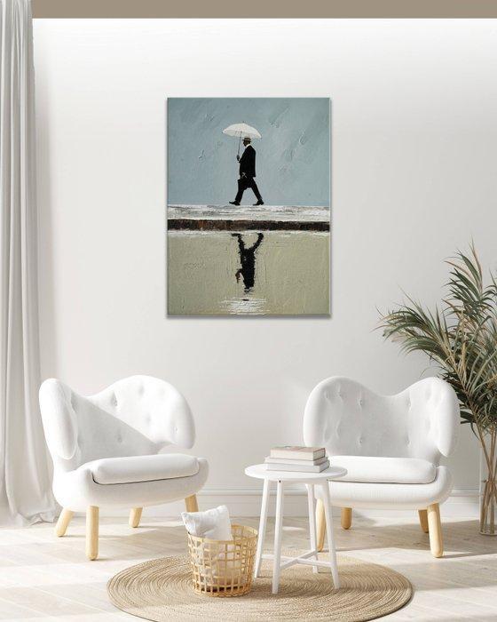 Clelia - Rain Light Solitude, Antiek en Kunst, Kunst | Schilderijen | Modern