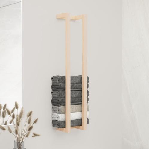 vidaXL Handdoekenrek 23x18x110 cm massief grenenhout, Huis en Inrichting, Badkamer | Badtextiel en Accessoires, Nieuw, Verzenden