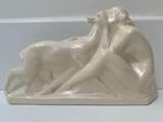 Fontinelle - sculptuur, Diana embracing a Deer - 235 mm -, Antiek en Kunst