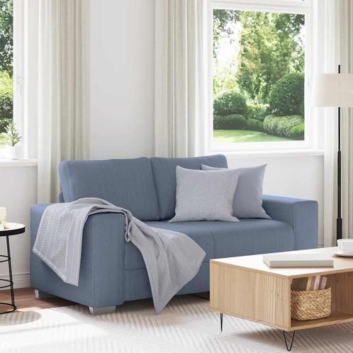 vidaXL Loveseat Sofa Blauw 120 cm Corduroy Stof, Huis en Inrichting, Zetels | Zetels, Nieuw, Verzenden
