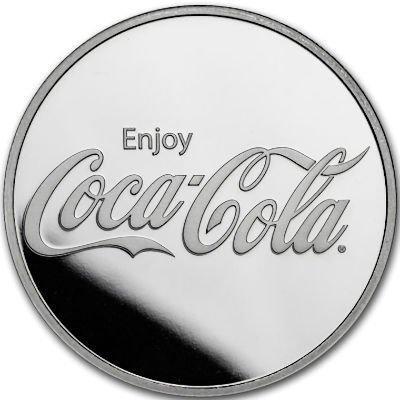 Wereld. Silver bar ND Coca Cola, 1 Oz (.999) (Zonder, Postzegels en Munten, Munten | Europa | Niet-Euromunten