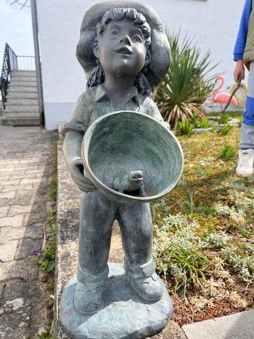 sculptuur, Bronze Figur / Gartenfigur 62cm - 62 cm -, Antiek en Kunst, Curiosa en Brocante